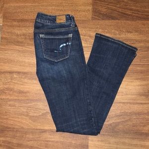 American Eagle Jeans size 0 Reg. With Blue Sequins
